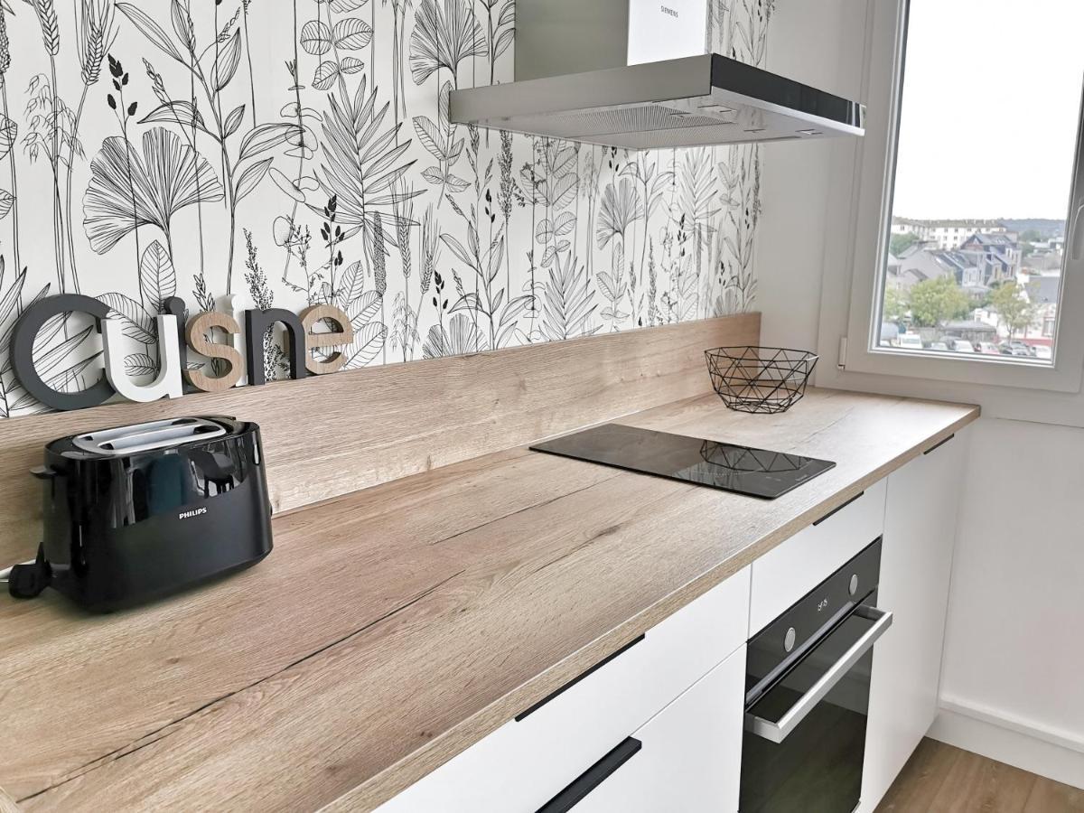Appartement Lumineux Avec Balcon Et Parking Cherbourg-en-Cotentin Bagian luar foto